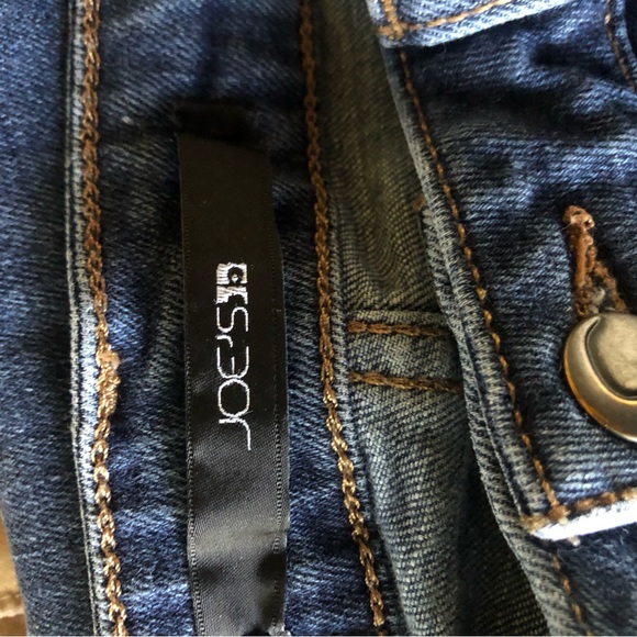 Joe’s Jeans Bramlin Skinny Ankle Jeans Size 27 Low Rise Distressed Indigo Wash - Picture 9 of 11